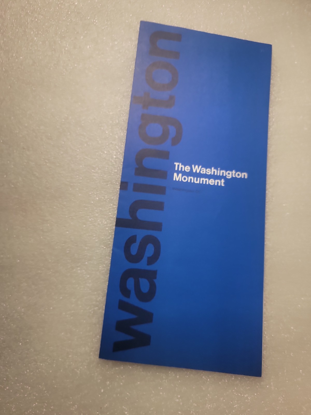 Vintage National Park WASHINGTON MONUMENT Brochure Washington DC ©1977