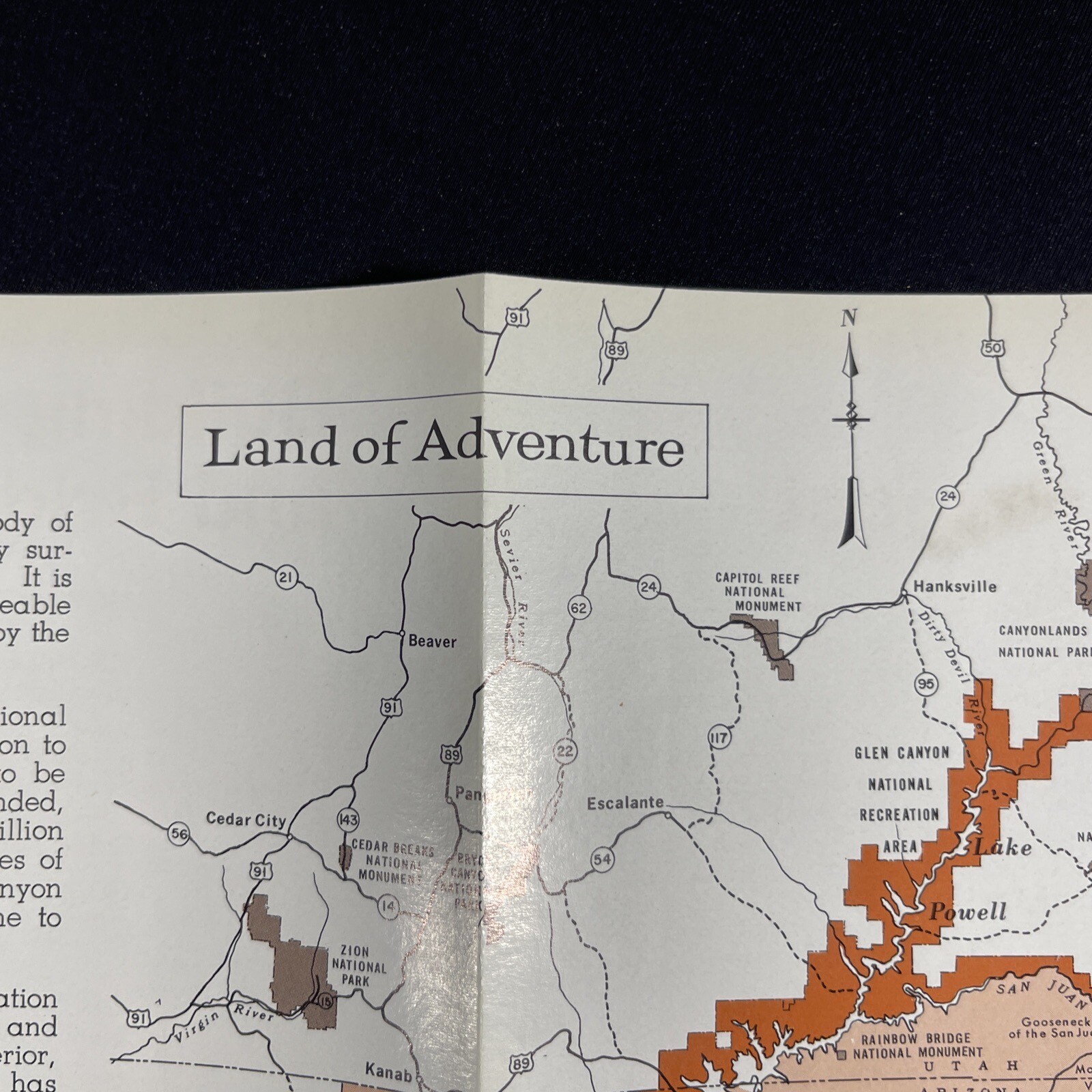 1967 Glen Canyon Dam Colorado River Storage AZ UT Vintage Travel Brochure
