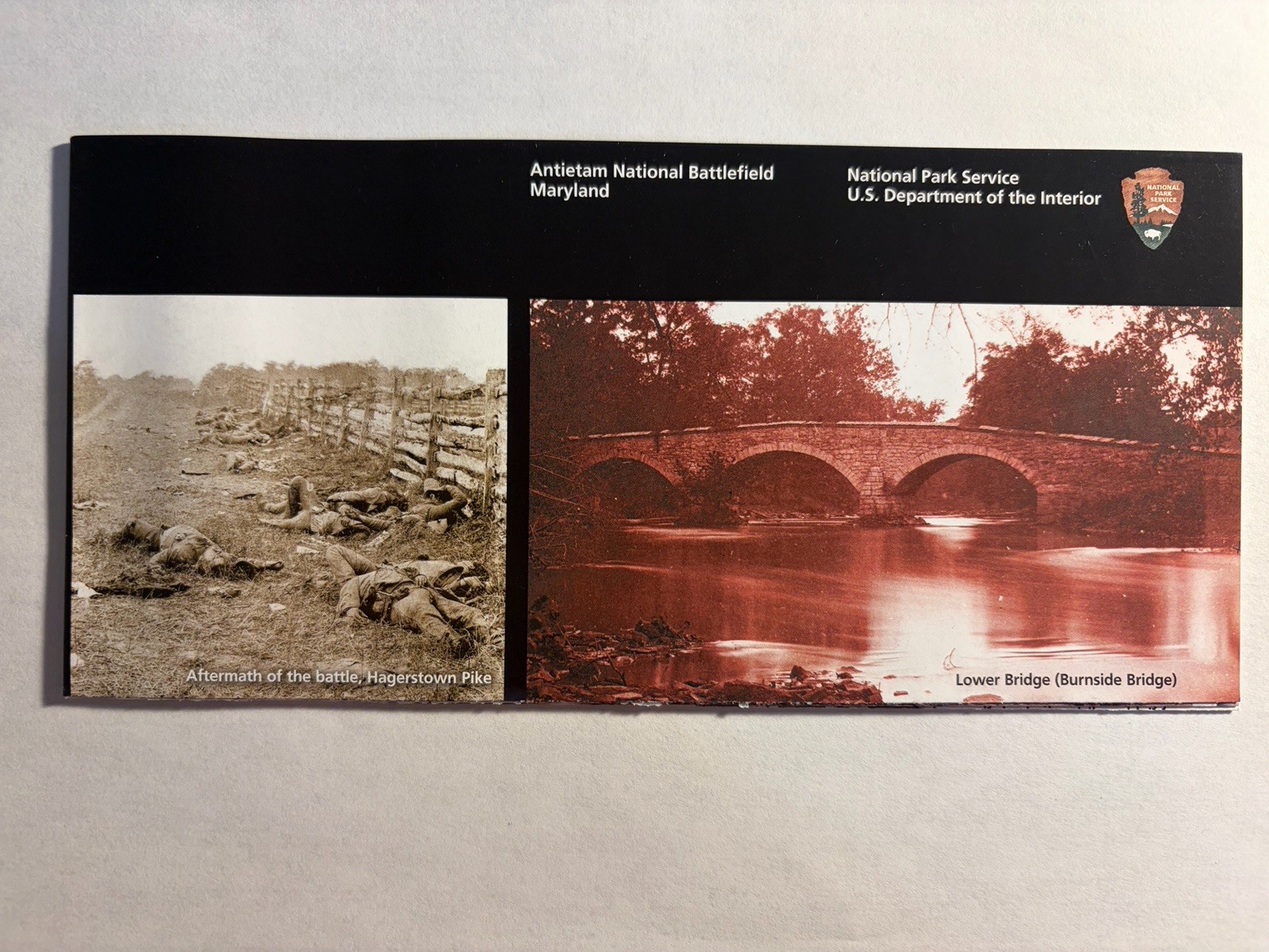 Antietam National Battlefield Official NPS Unigrid Brochure Maryland