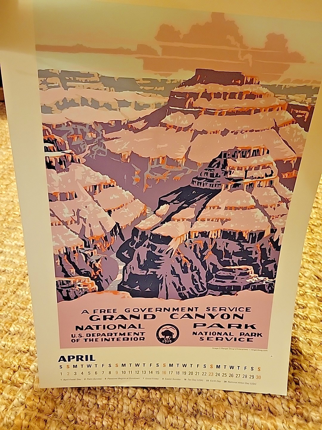 2023 NATIONAL PARKS POSTER ART OF THE WPA OVERSIZE WALL CALENDAR 19″x13.5″ READ