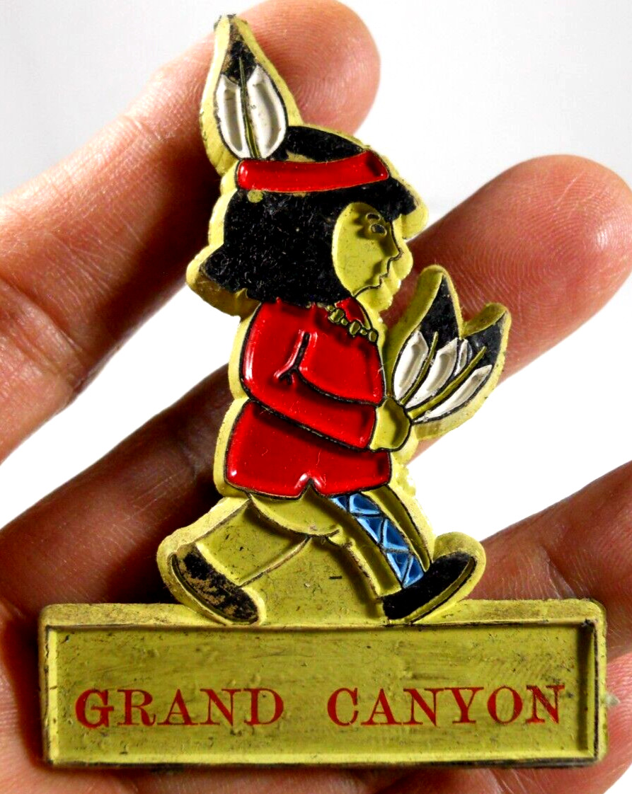 vintage Grand Canyon National Park Native American travel souvenir fridge magnet