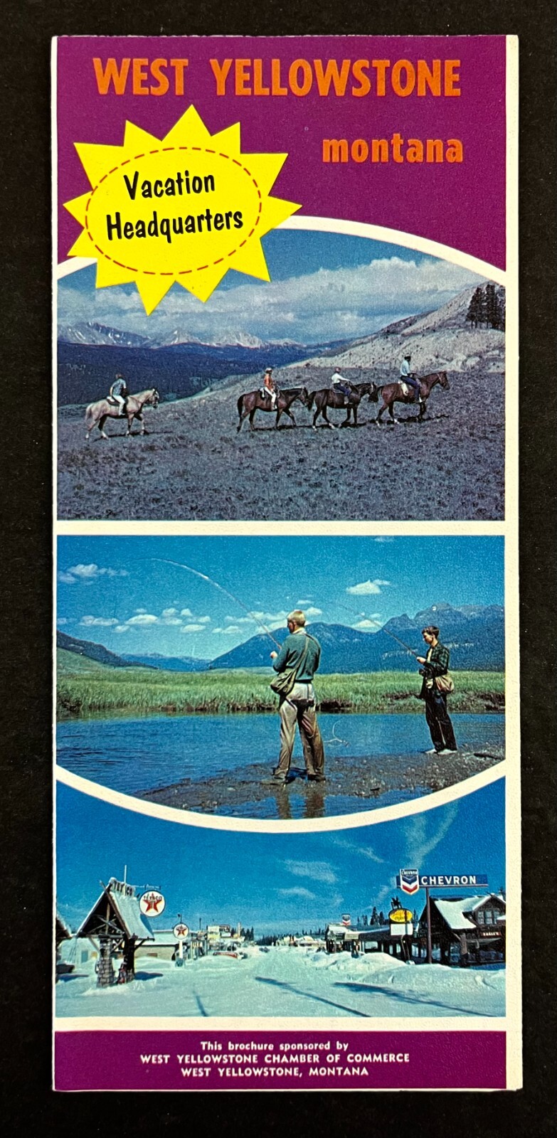 1960s West Yellowstone National Park Montana MT Vacation VTG Travel Brochure