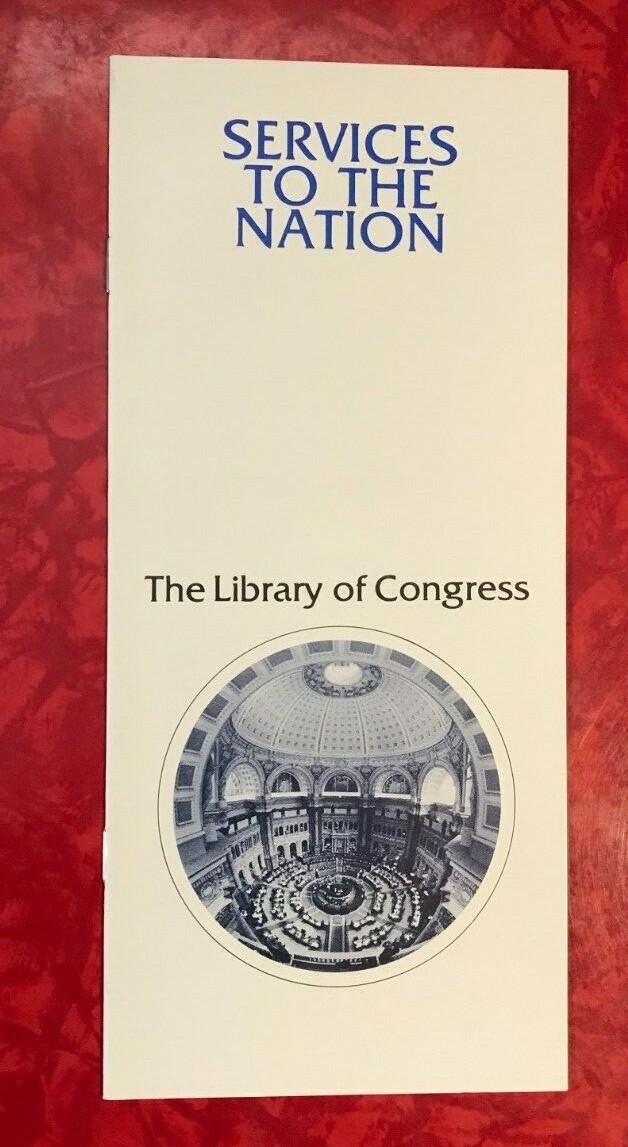 THE LIBRARY OF COGRESS – WASHINGTON D.C. vintage 16-PAGE BROCHURE 1987