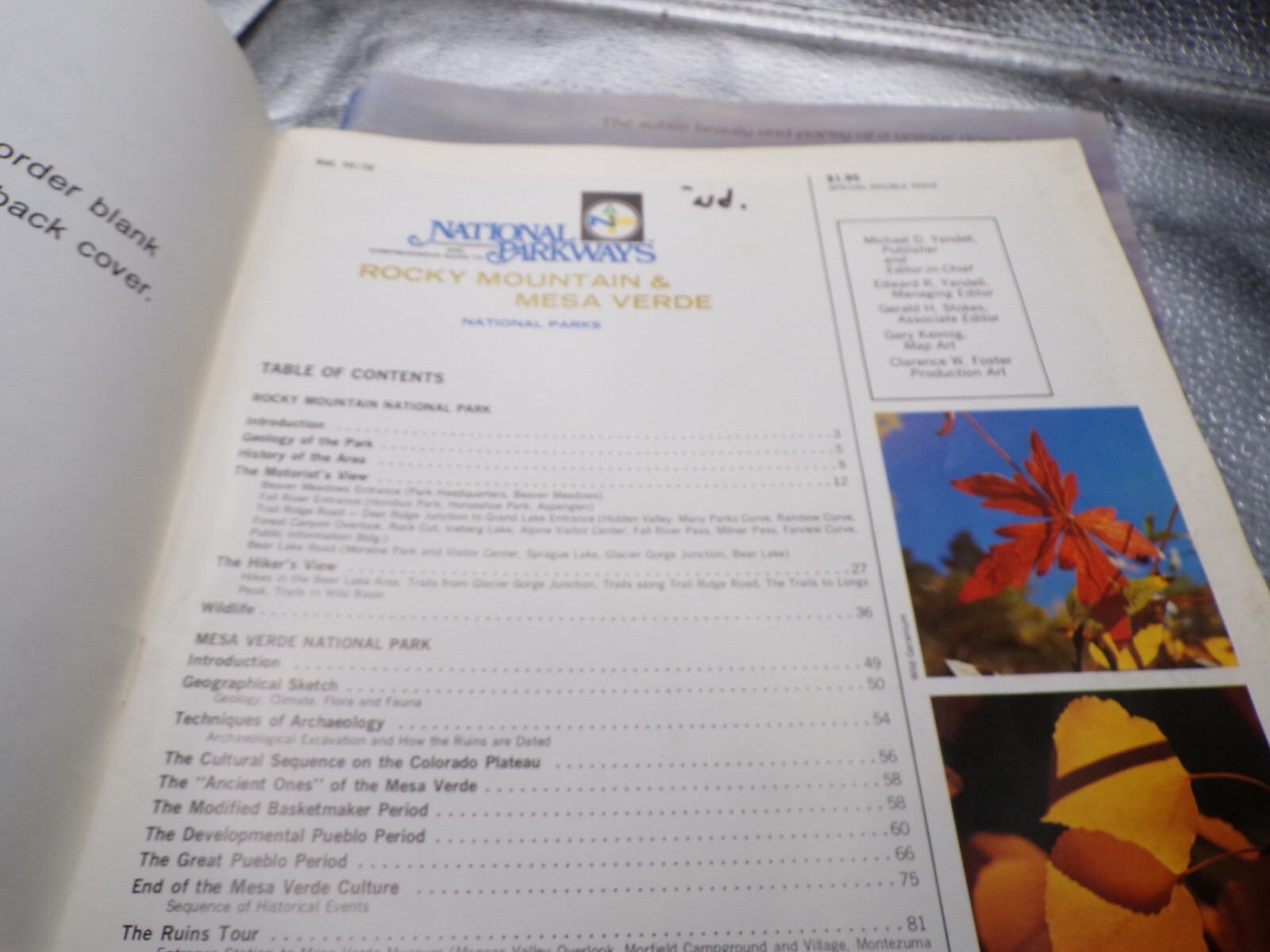 VINTAGE 1970’s NATIONAL PARKWAYS ZION BRYCE CANYON Grand Teton Yellowstone guide