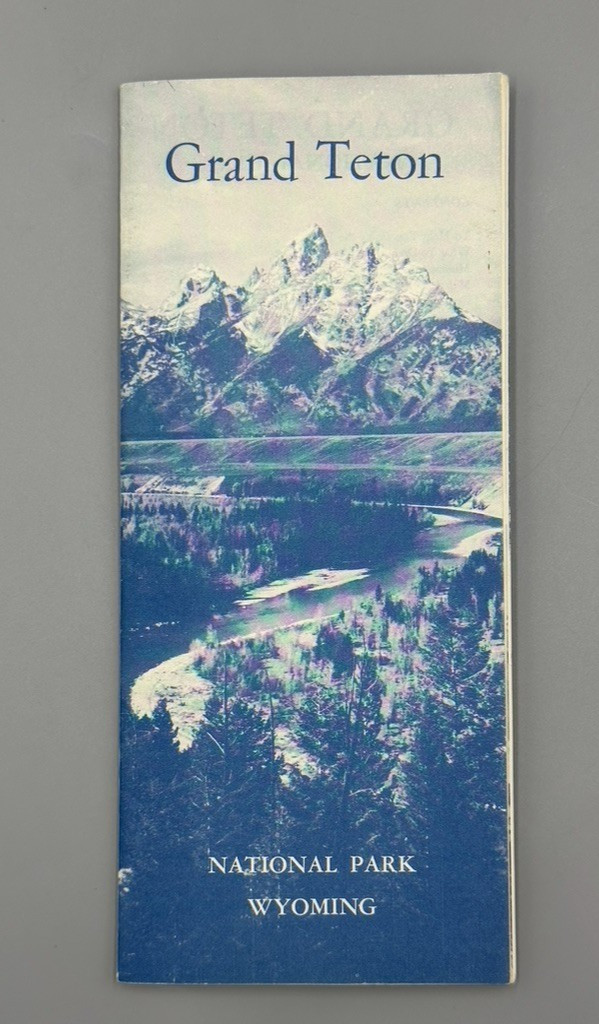 1962 GRAND TETON National Park Service Travel BROCHURE Wyoming