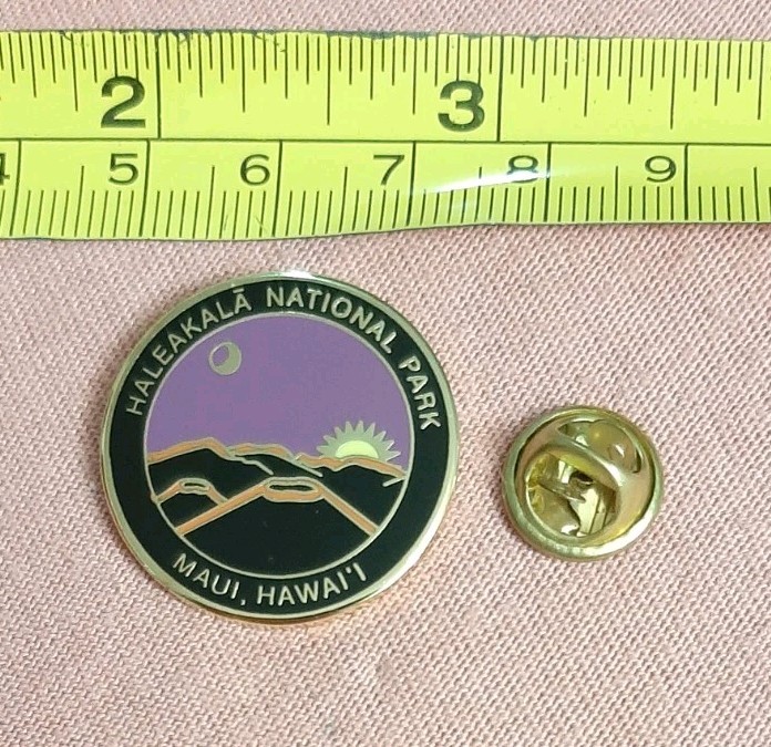 Haleakala National Park Maui Hawaii Sunrise Volcano Scenic Travel Souvenir Pin