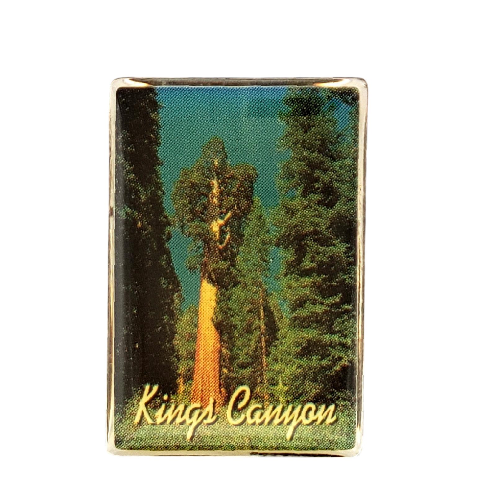 Vintage Kings Canyon National Park General Grant Tree Sequoia Souvenir Lapel Pin