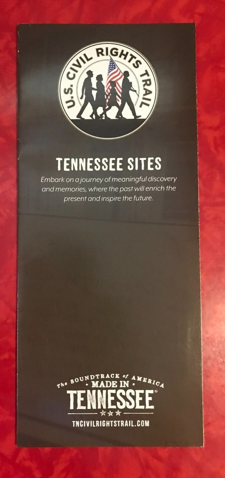 U.S. CIVIL RIGHTS TRAIL TENNESSEE SITES 12-PAGE BROCHURE