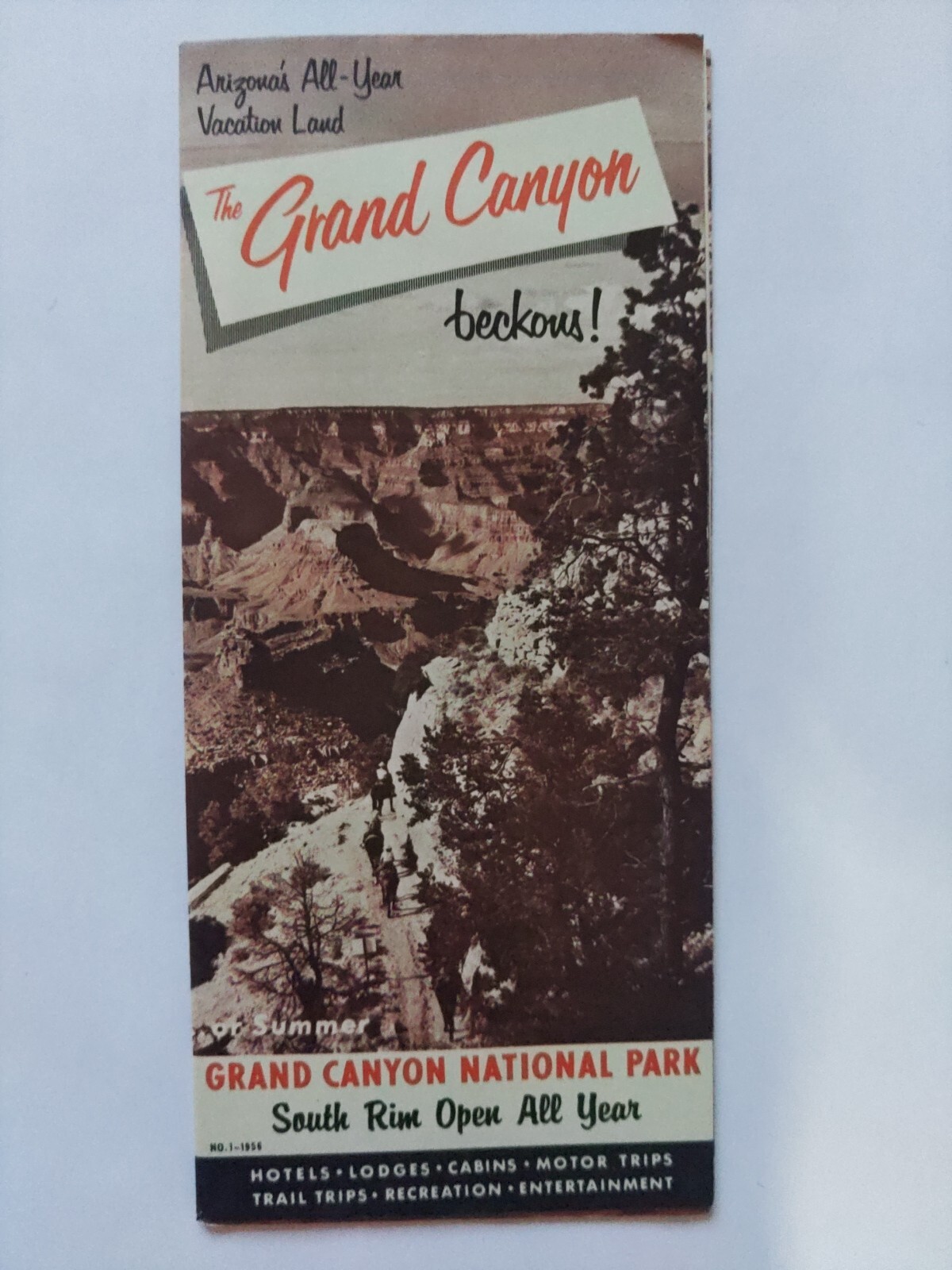 Vintage 1956 Grand Canyon Pamphlet