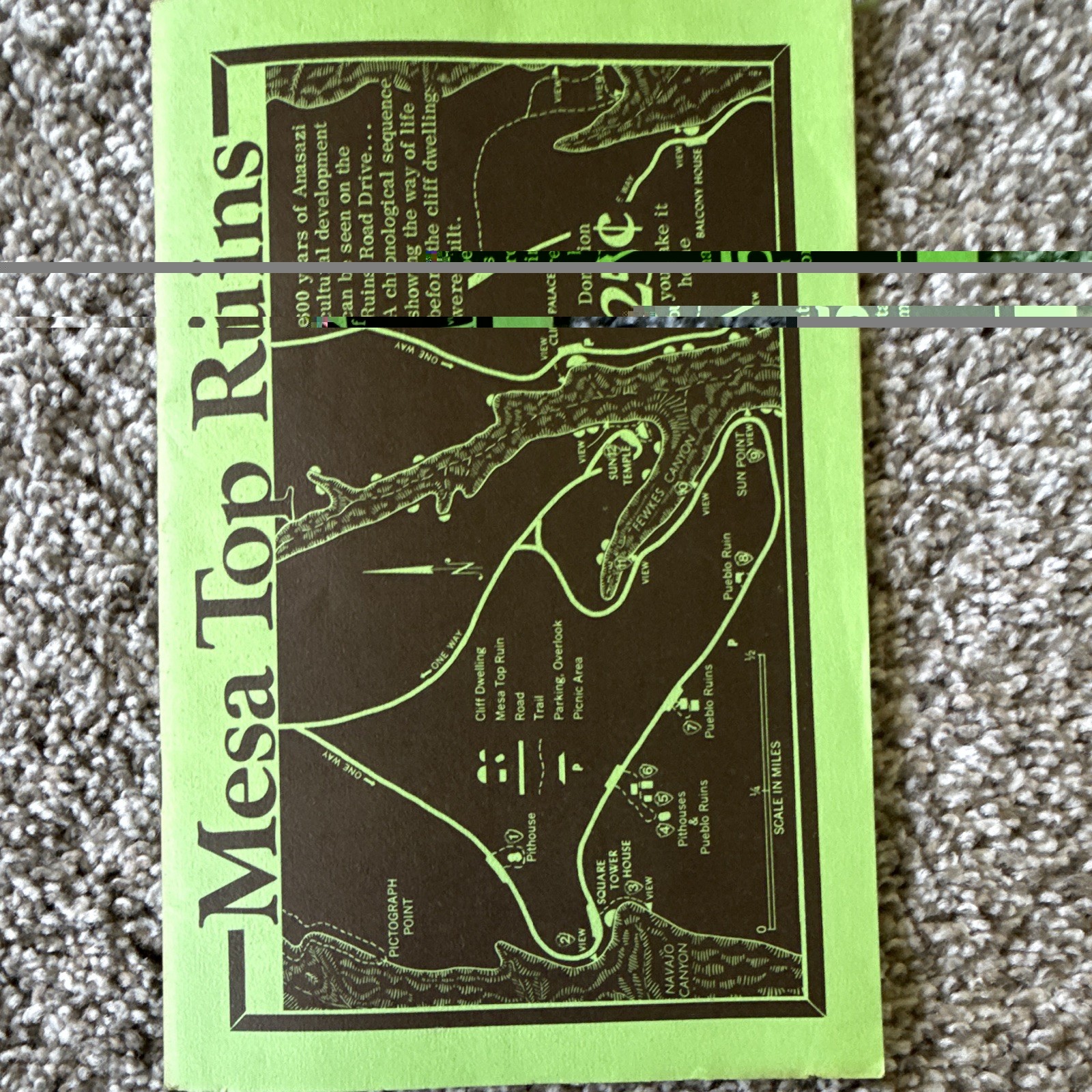 13 Mesa Verde & Rocky Mountain National Parks Fold-Out Maps/Brochures from 1977
