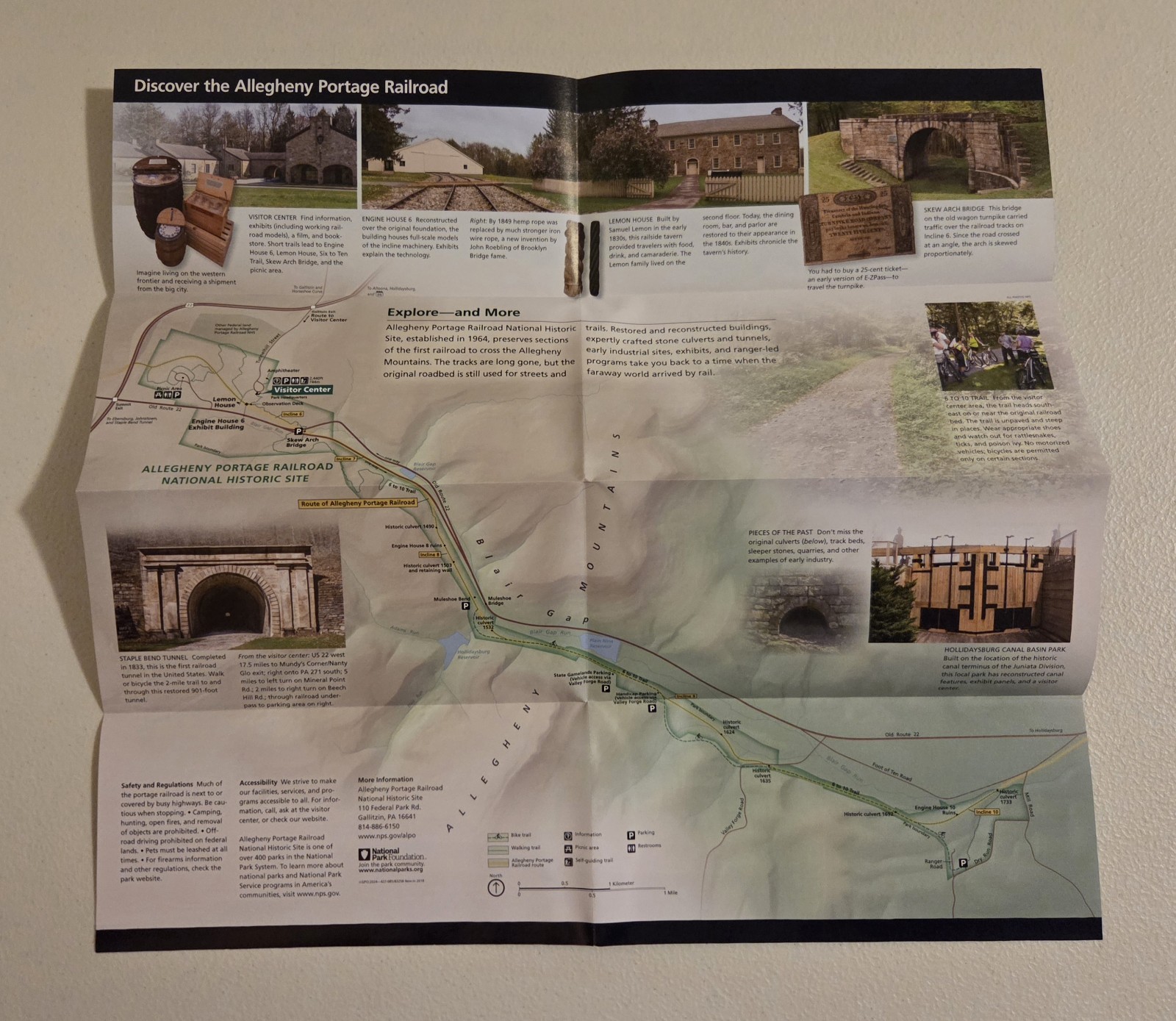 Allegheny Portage Railroad Historic Site National Park Service Unigrid Brochure