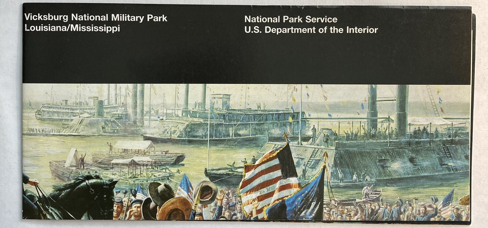 Vicksburg Official Map And Guide Vicksburg National Military Park Fold Brochure