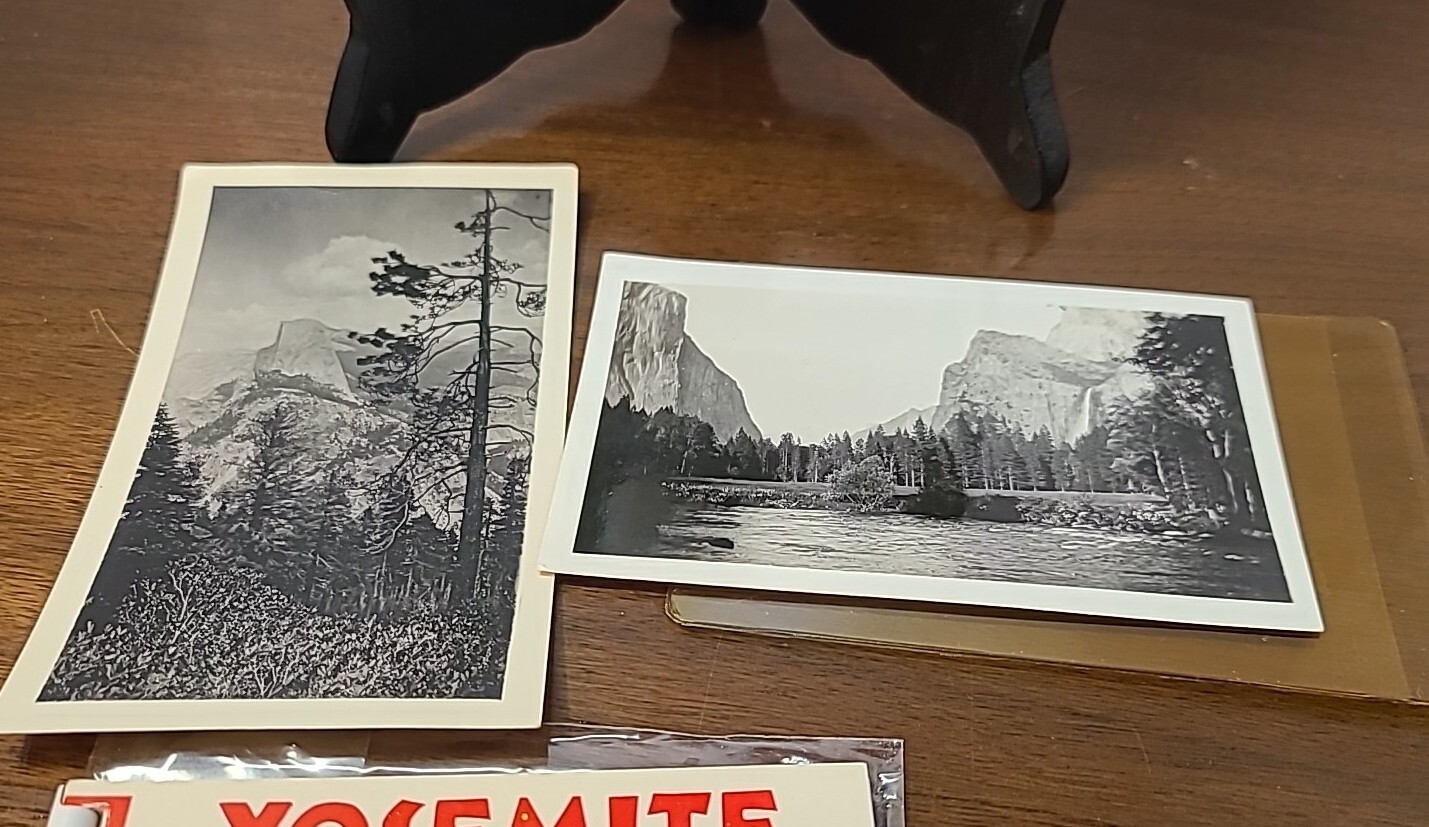 Vtg Yosemite National Park Color Album Prints 1953/Photo Guide 1955/Pers. Photos