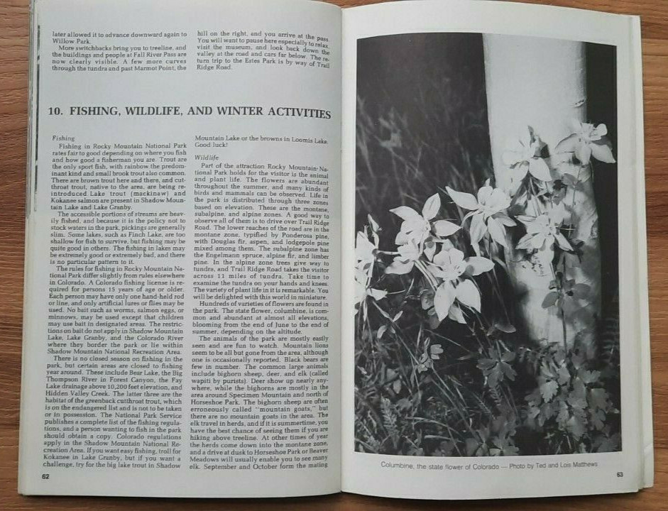 Vintage 1978 Exploring Rocky Mountain National Park by David Cargo Guide Book