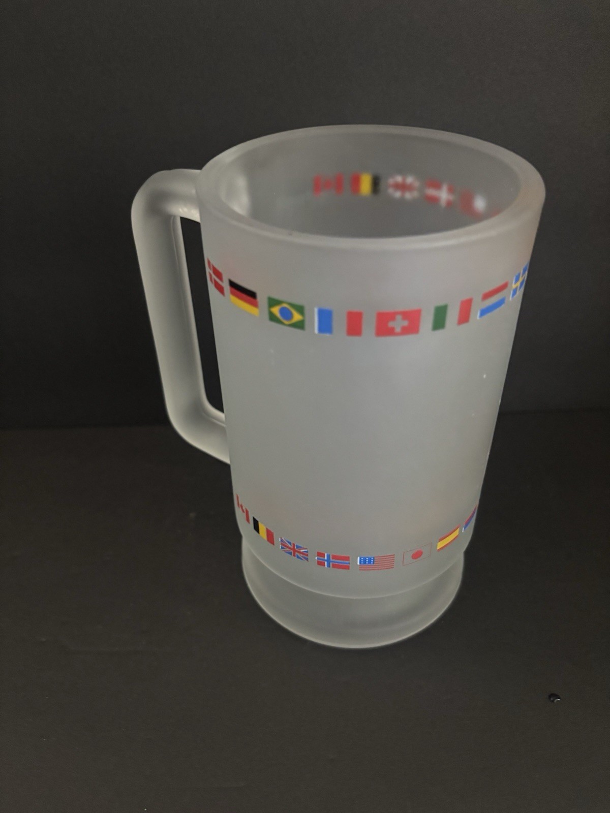 Grand Canyon Frosted Glass Beer Mug Stein 16 Ounces Nice