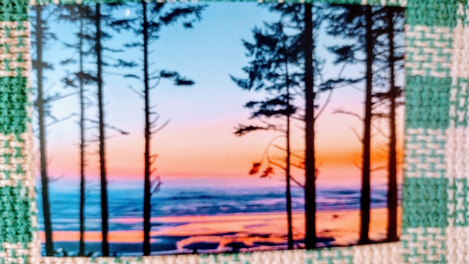BEAUTIFUL POST CARD TWLIGHT MAGIC RUBY BEACH OLYMPIC NATIONAL PARK WASHINGTON