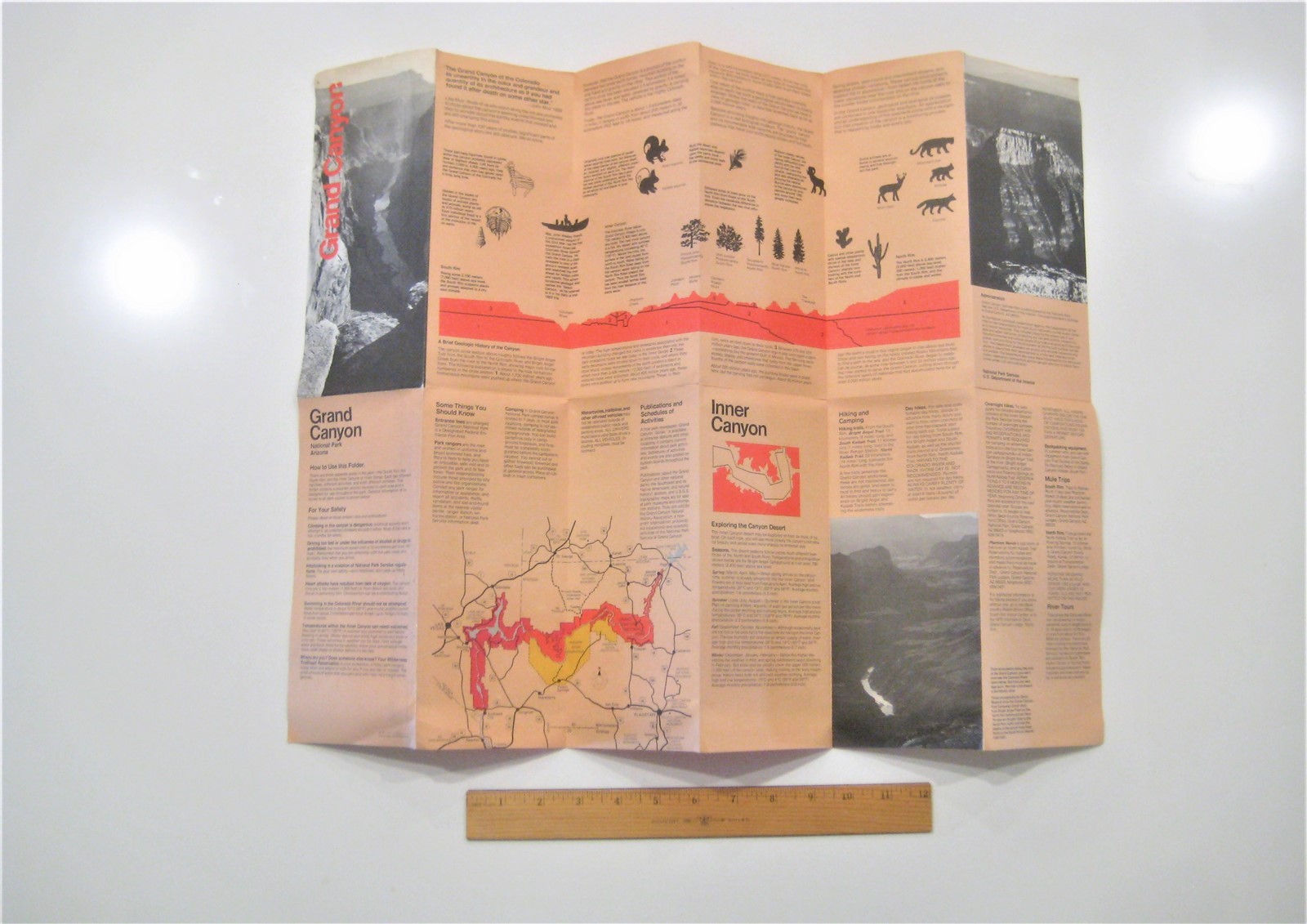 Vintage Grand Canyon National Park Brochure Pamphlet & Flyers, FREE SHIPPING