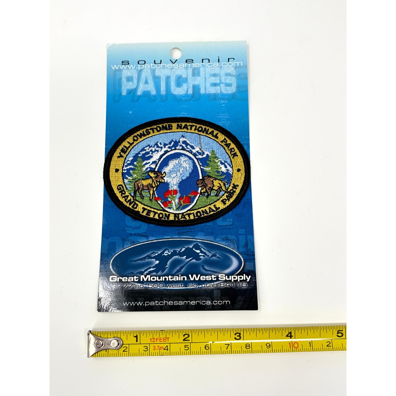 Yellowstone Grand Teton National Park Souvenir Patch Great Mountain West
