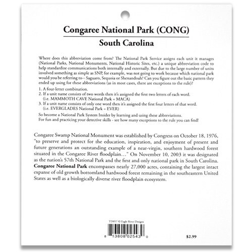 Congaree National Park (CONG) South Carolina Triple Decal Vinyl Sticker Set NEW!
