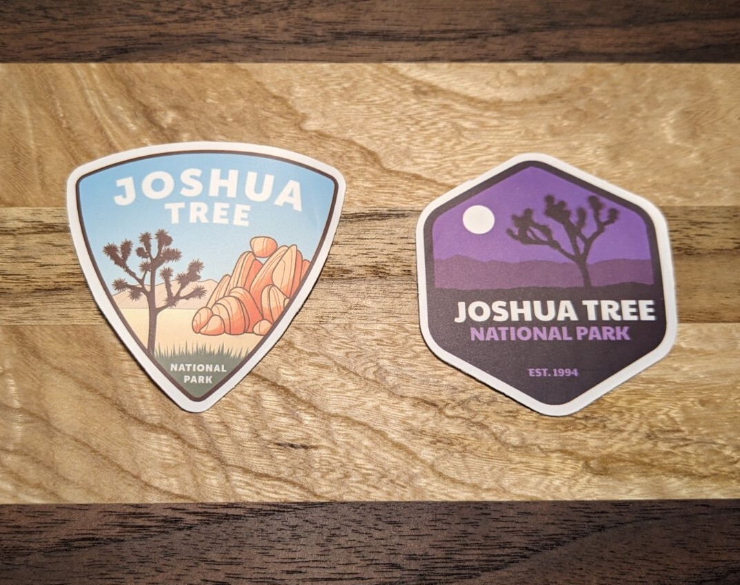 A set of Two (2) Joshua Tree National Park Sticker Decal 3″