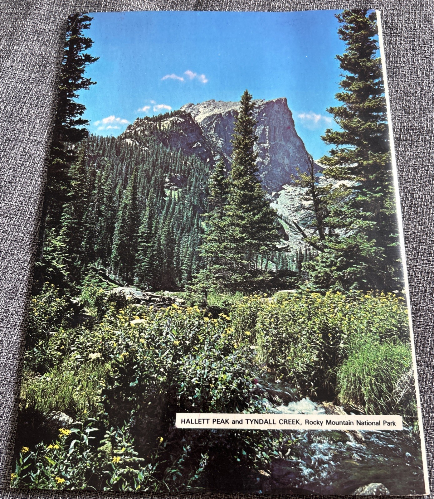 Vintage Rocky Mountain National Park Booklet Brochure 1970s Estes Park 10” X 7”