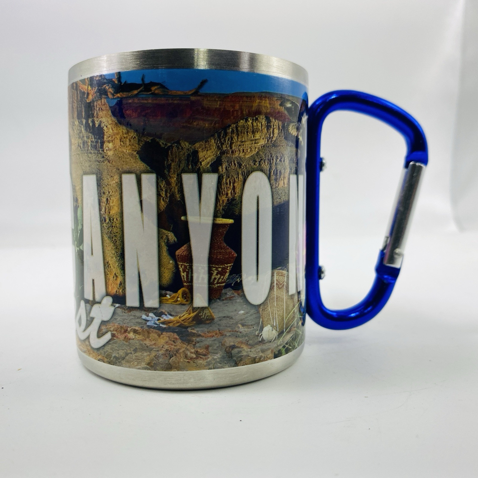 Grand Canyon West National Park Desert USA Mountains Hiking Carabiner Travel Cup
