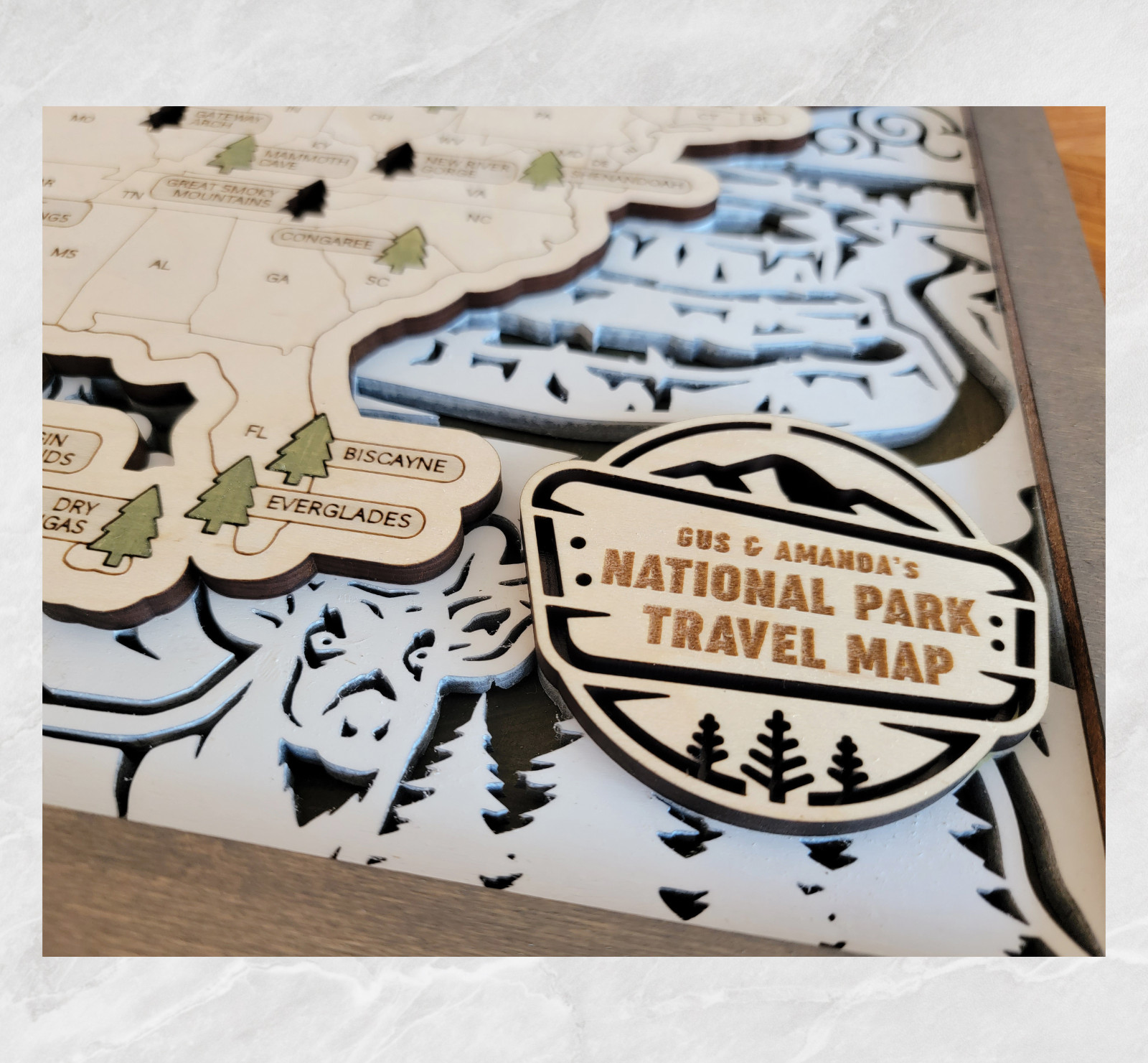 US National Parks Map, National Park Travel Map, National Park Tracker