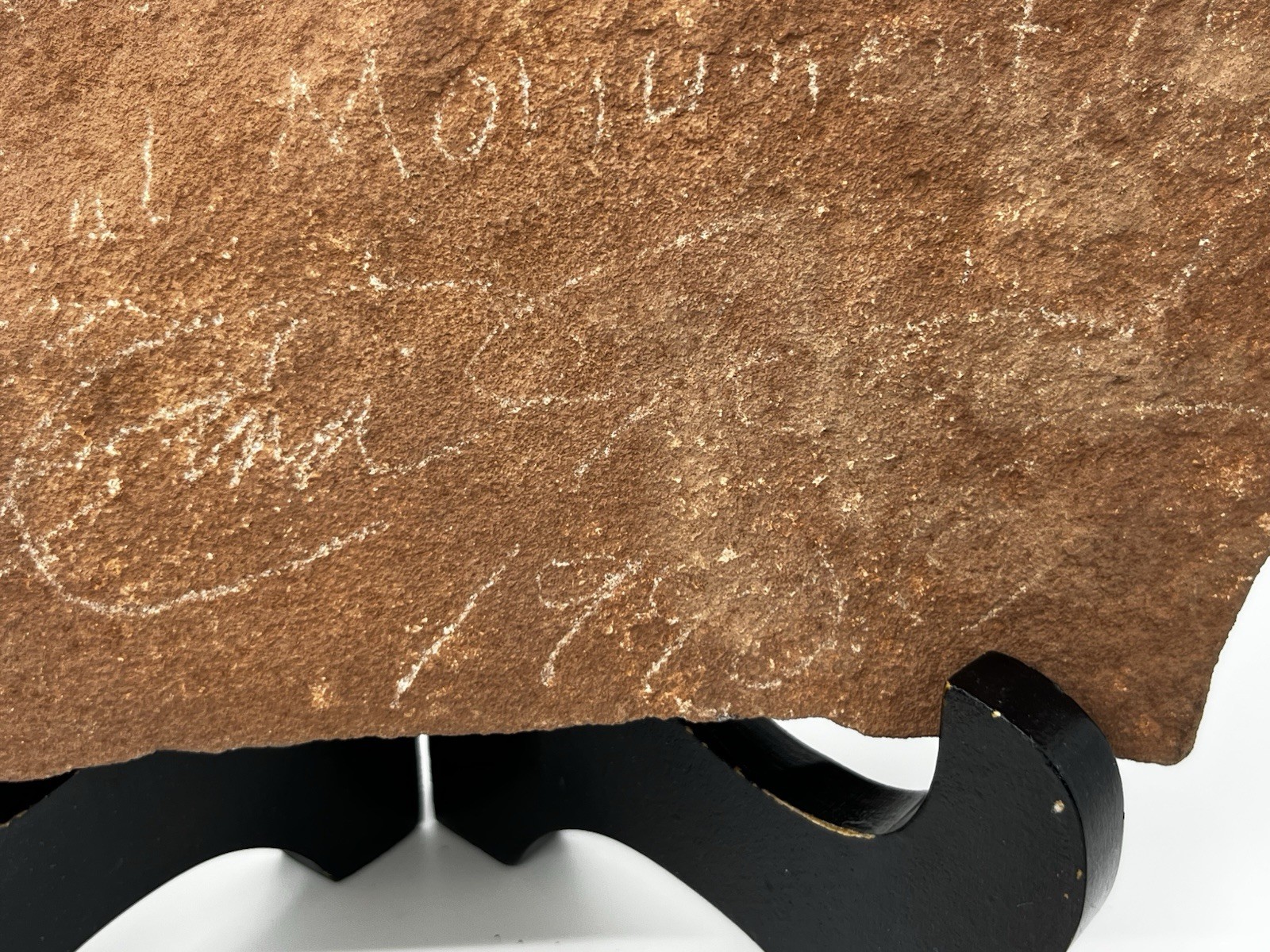 1990 Replica Three Amigos Petroglyph from Dinosaur National Monument Sandstone
