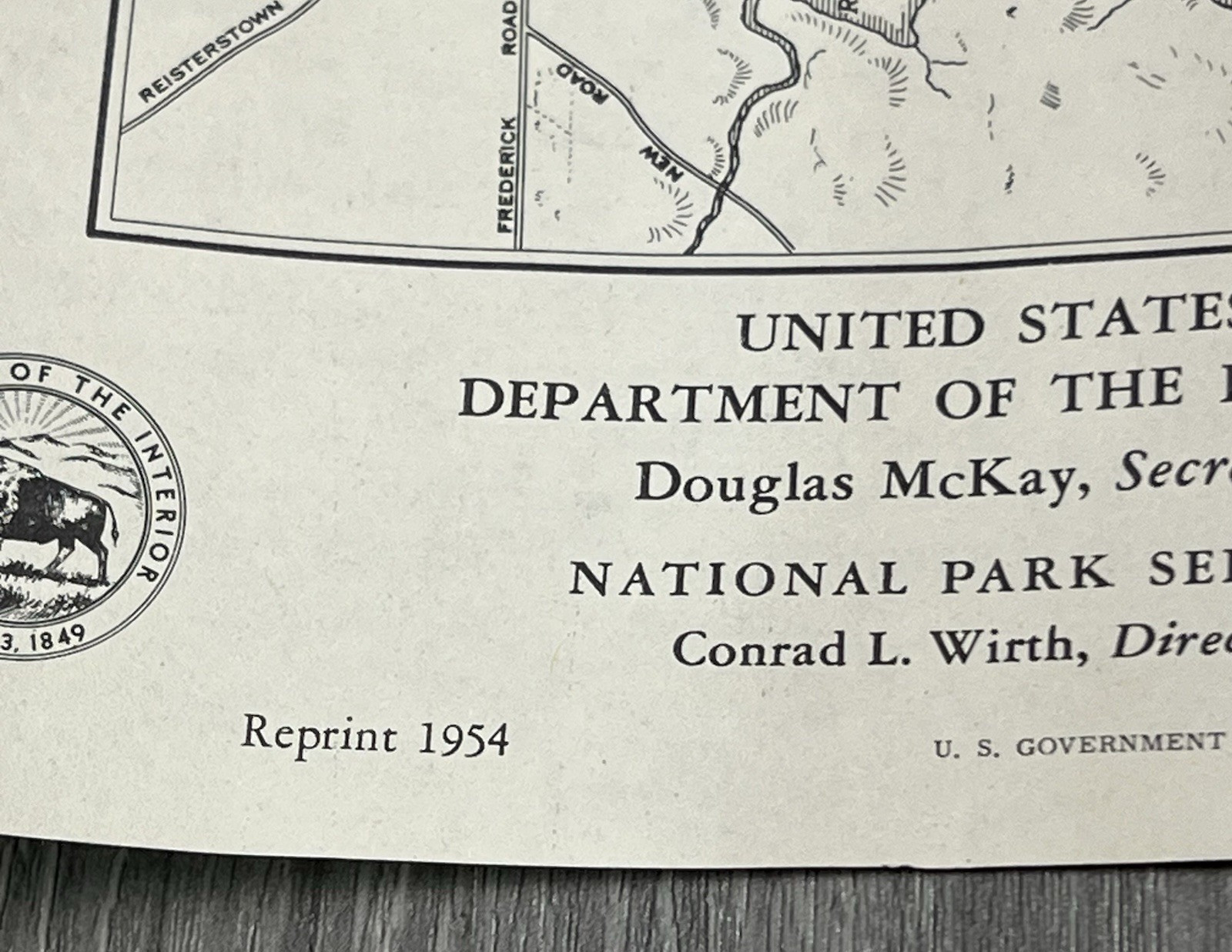Vintage 1954 Fort McHenry National Monument Maryland Shrine Brochure Pamphlet