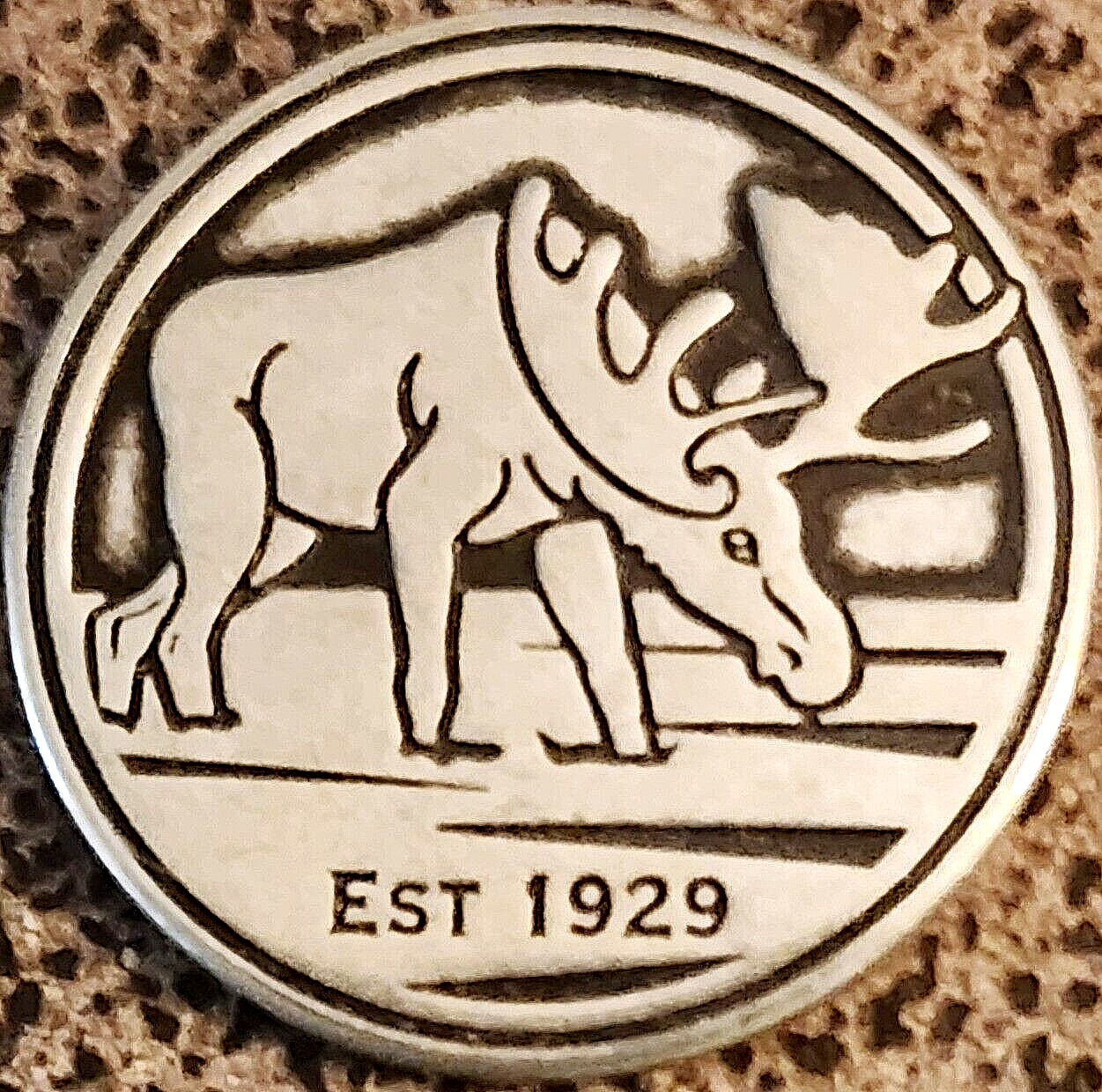 OLD DESIGN – GRAND TETON NATIONAL PARK – MOOSE TOKEN – WYOMING