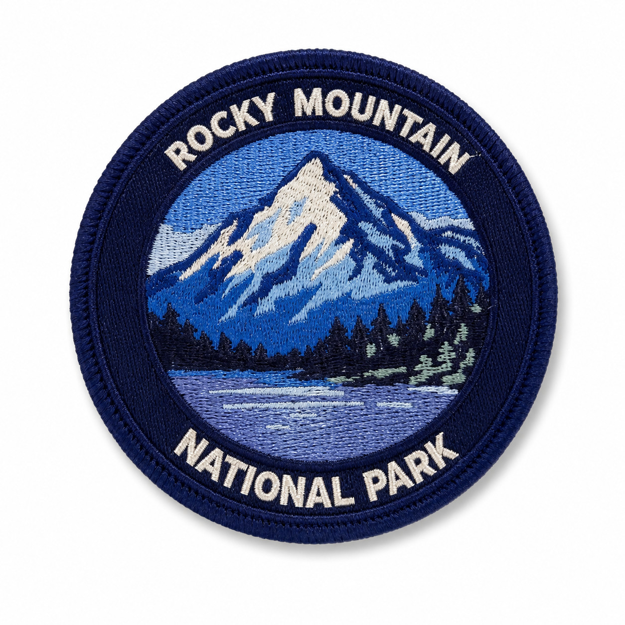 Rocky Mountain National Park Patch – Embroidered Alpine Mountain Travel Badge