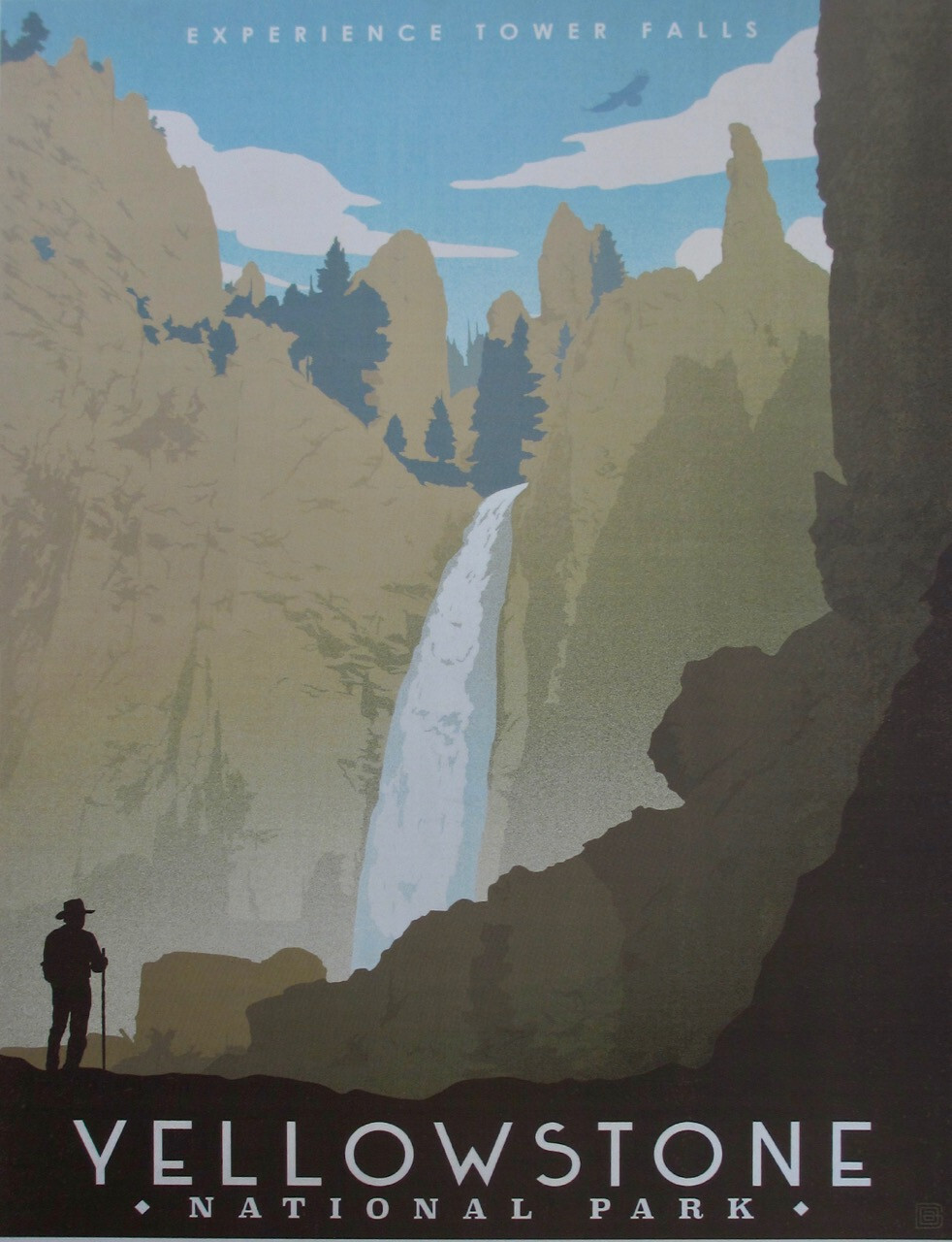 Grand Canyon of the Yellowstone National Park Art Print 11×14