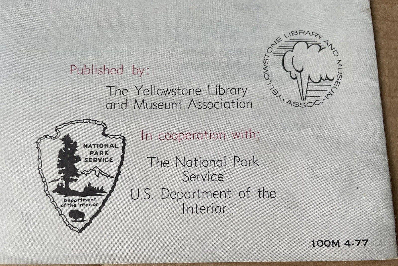 Yellowstone Natl Park Brochures Lot Mud Volcano Upper Geyser Basin 1978 Vint