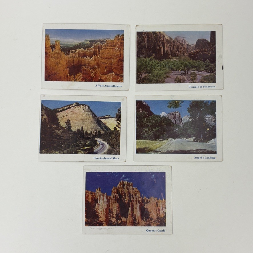 Vintage Utah National Parks Zion Bryce Canyon Set of 5 Iconic Scenery Photos