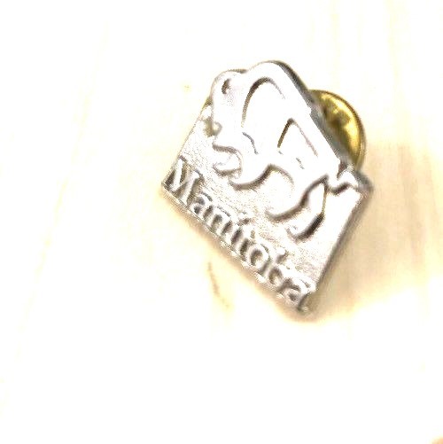 Collectible Buffalo Roaming MANITOBA Canada Lapel Pin French Canadian