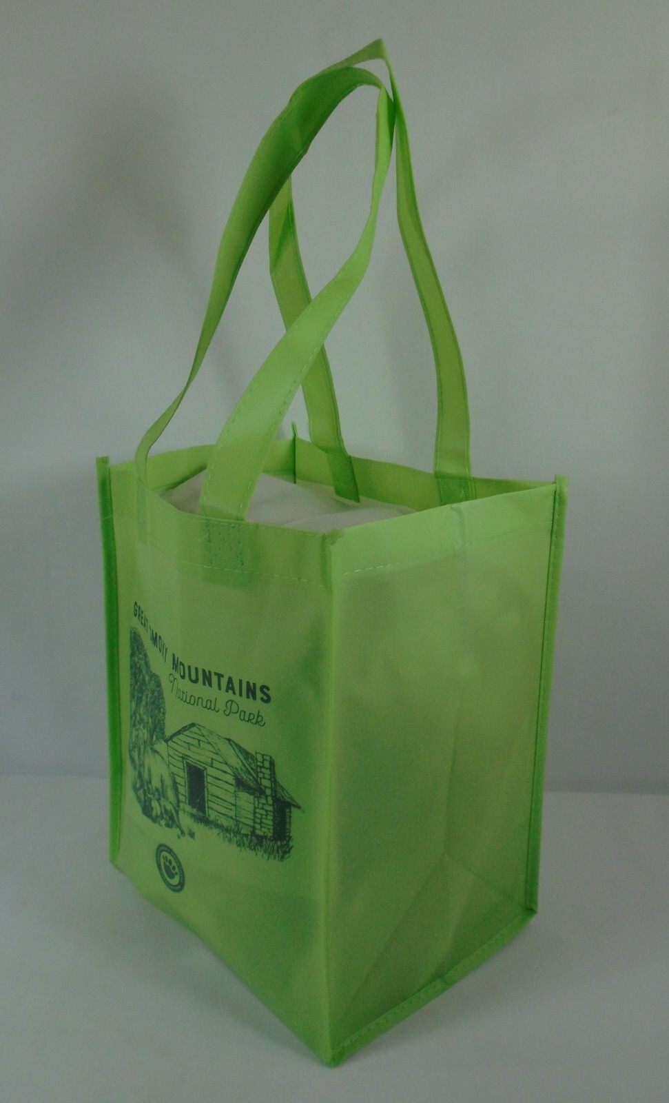 Great Smoky Mountains National Park Green Small Tote Bag GSM Association