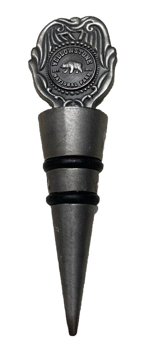 Bottle Stopper “Yellowstone National Park, Montana, Pewter Classic Collection