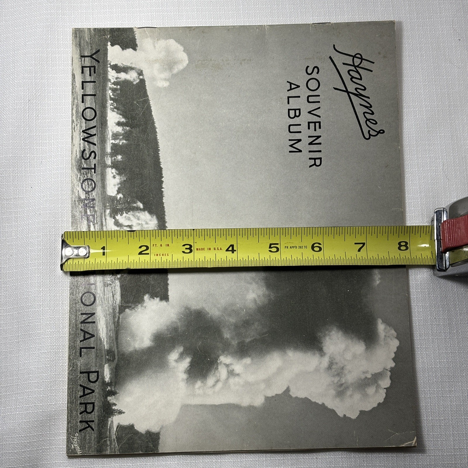 Haynes Souvenir Album Yellowstone National Park Vtg Old Faithful Booklet 1949