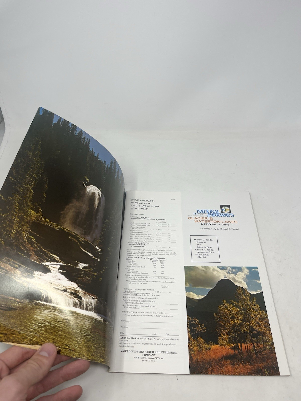 1974 National Parkways Guide To Glacier & Waterton Lakes National Parks