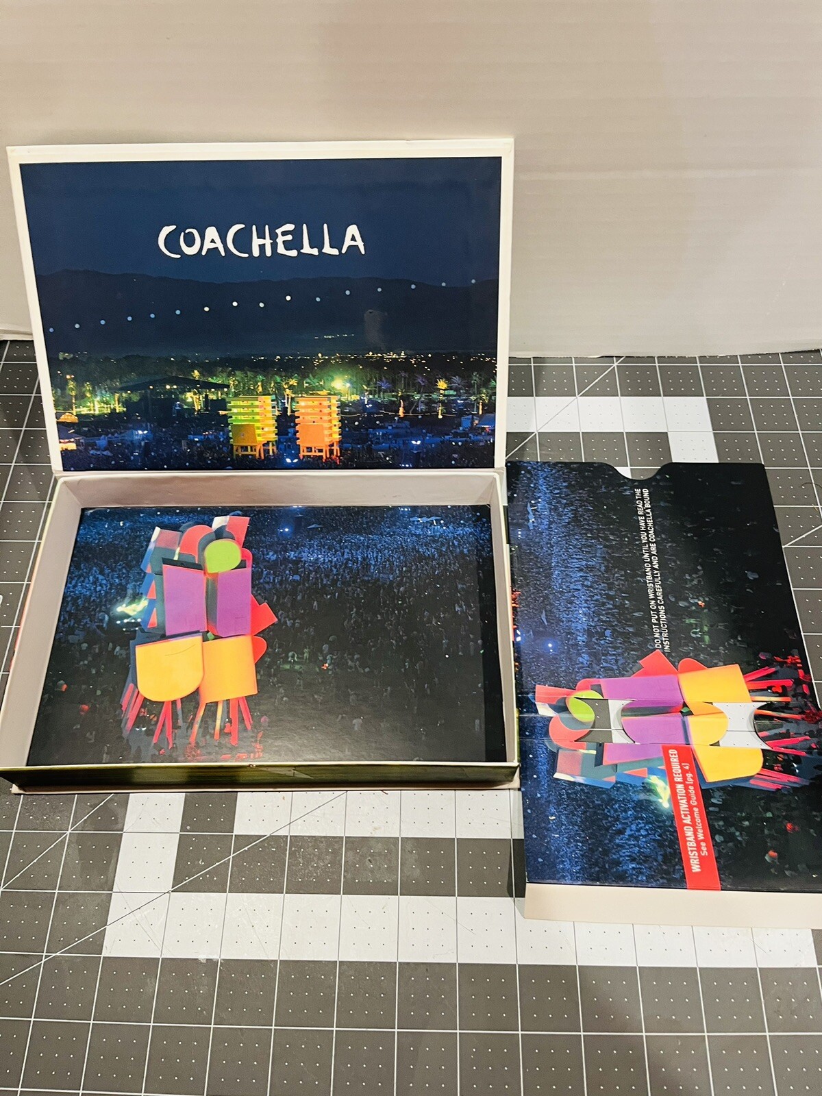 Coachella 2017 Weekend 2 Keepsake Shadowbox W/ Calendar, Misc Swag, No Ticket