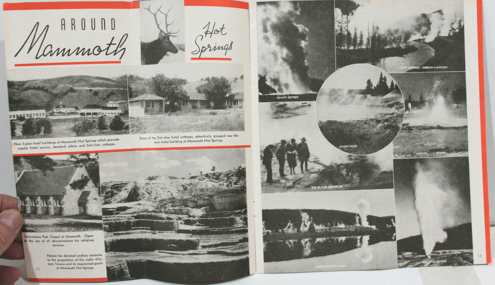 1955 Northern Pacific Railroad Tourist Booklet for Yellowstone National Park