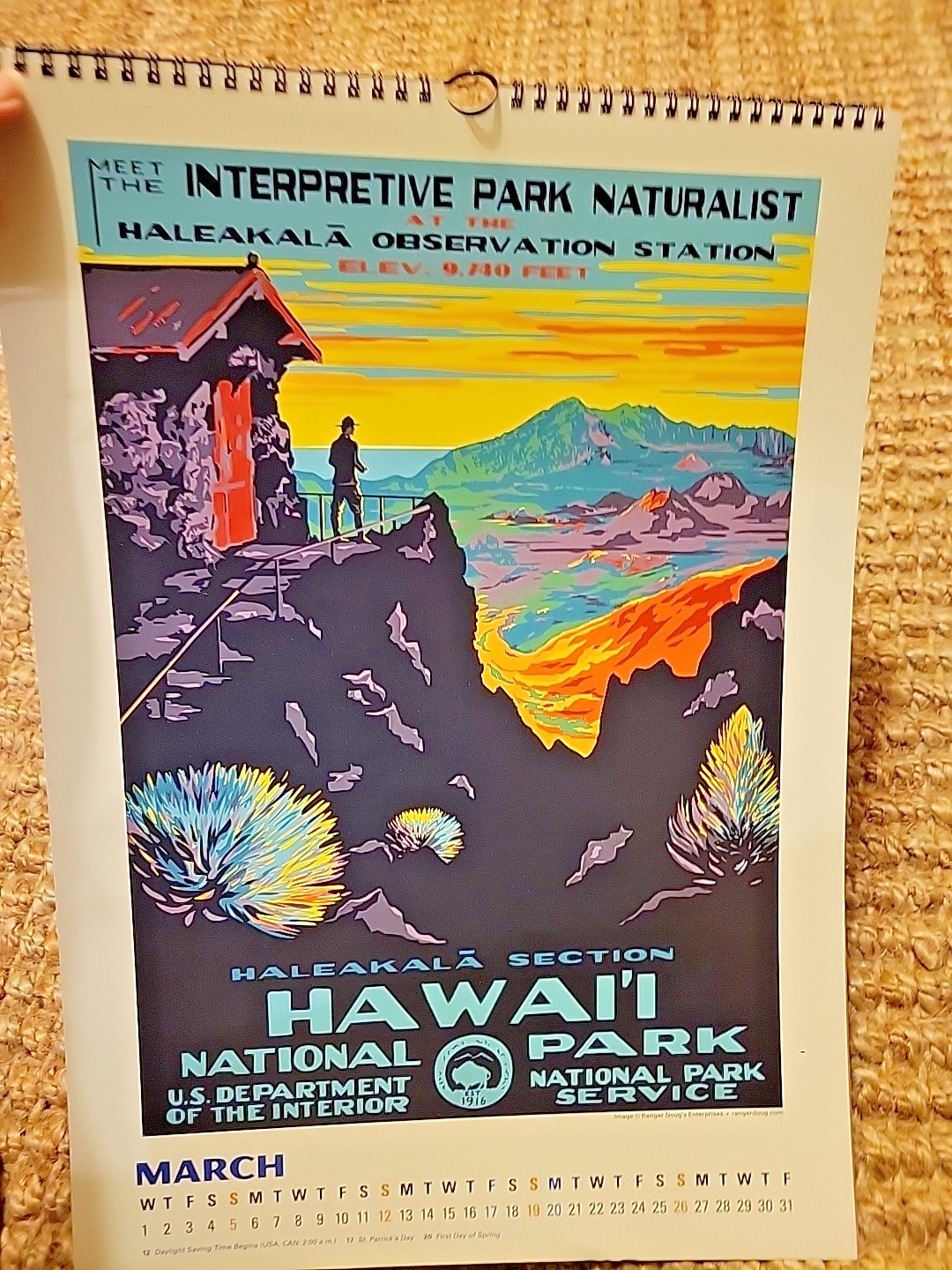 2023 NATIONAL PARKS POSTER ART OF THE WPA OVERSIZE WALL CALENDAR 19″x13.5″ READ