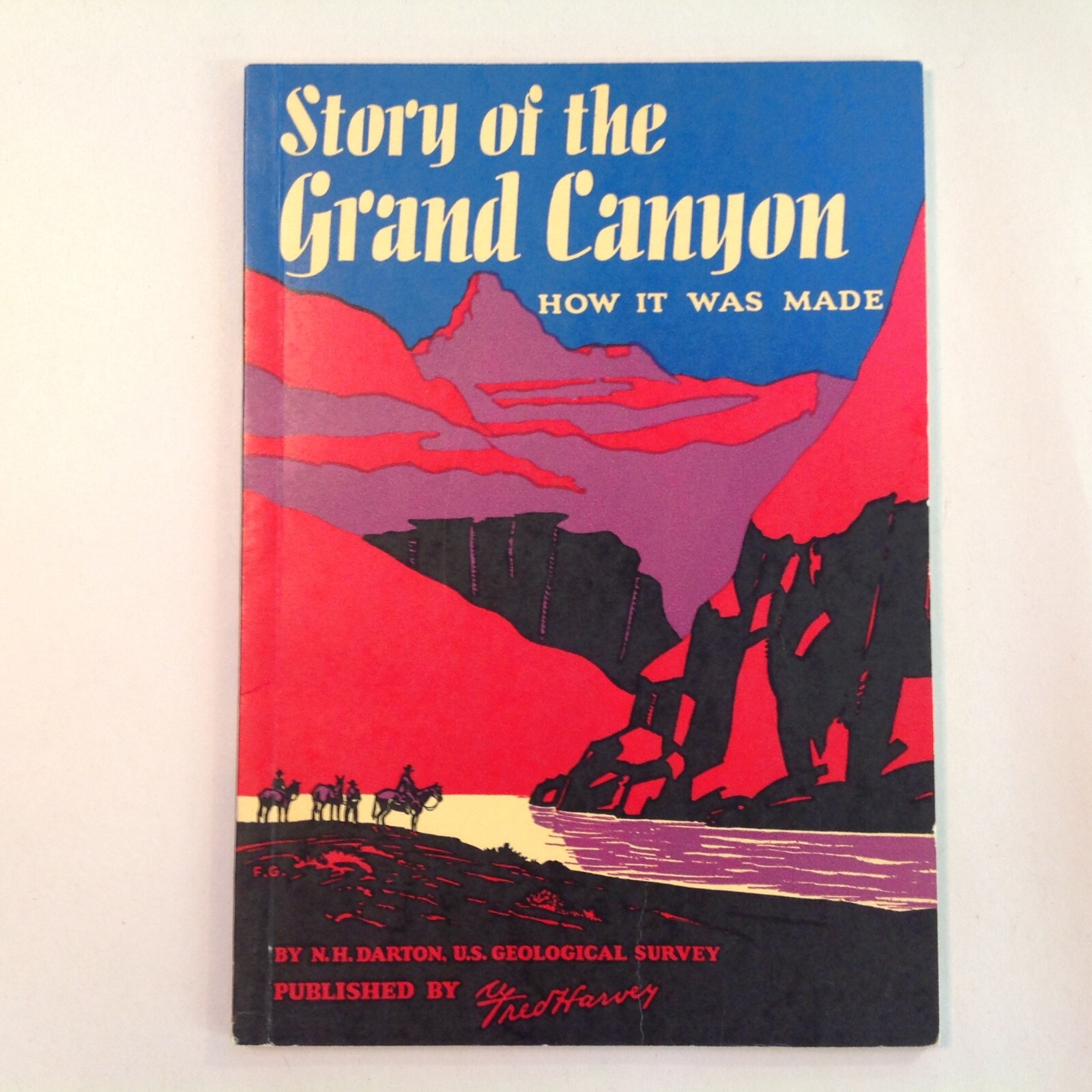Vintage 1953 Booklet Story of the Grand Canyon How It Was Made Fred Harvey USGS