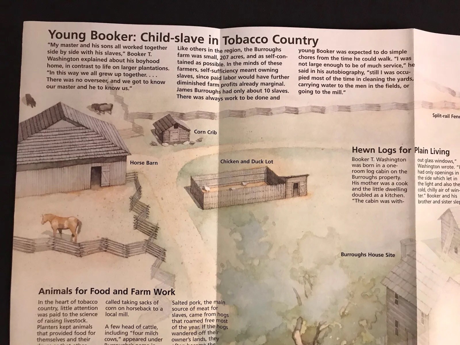 National Park Map Booker T. Washington – (VA) NPS black education black America
