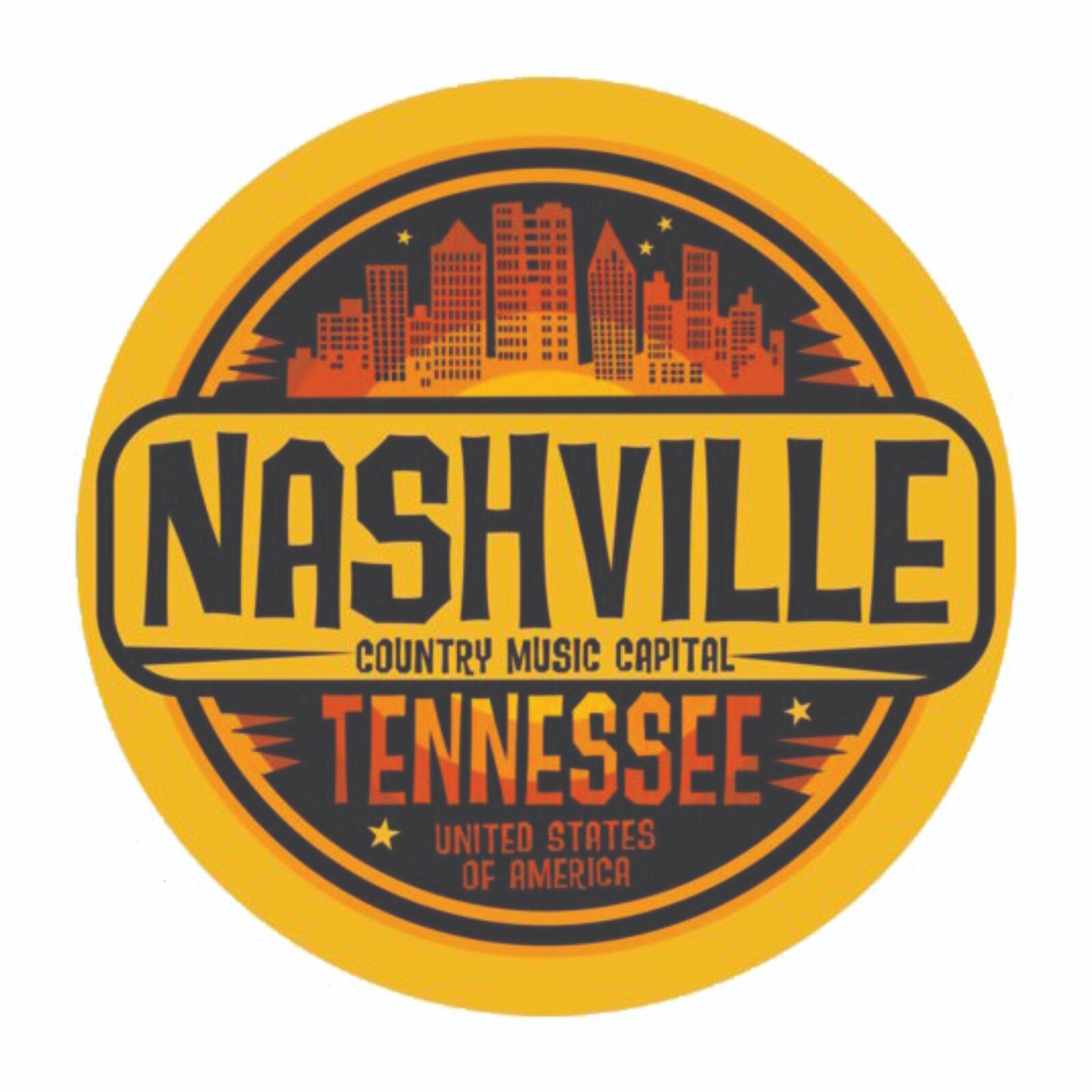 Nashville Tennessee Sticker Decal Bumper Sticker