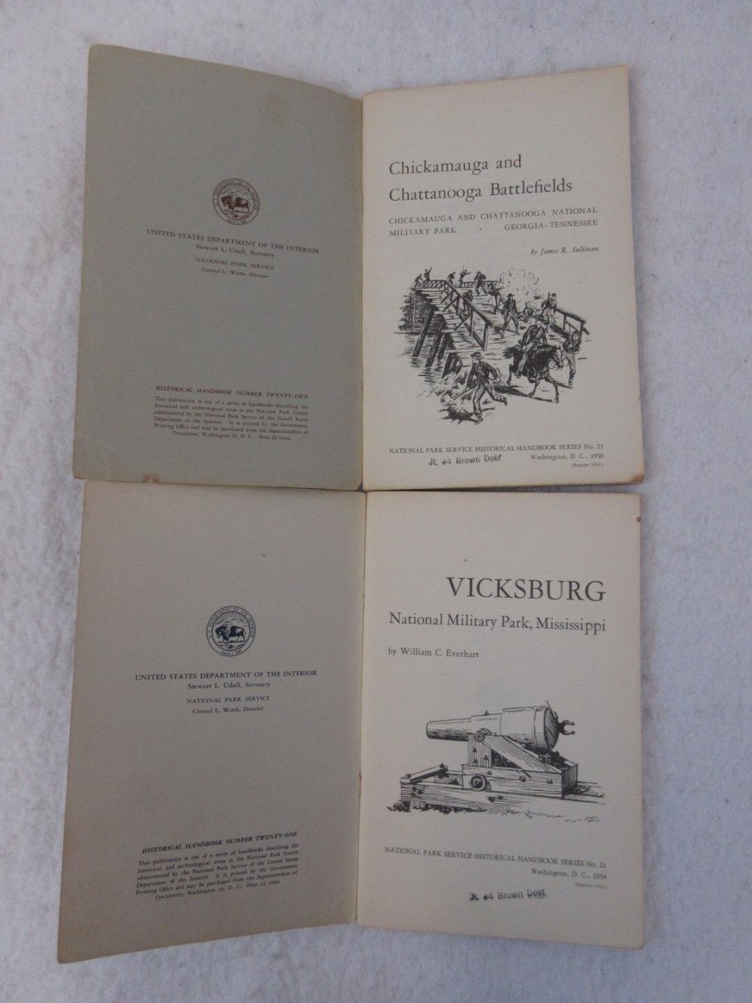 Lot 2 CIVIL WAR NATIONAL MILITARY PARK Guides Chickamauga Chattanooga Vicksburg