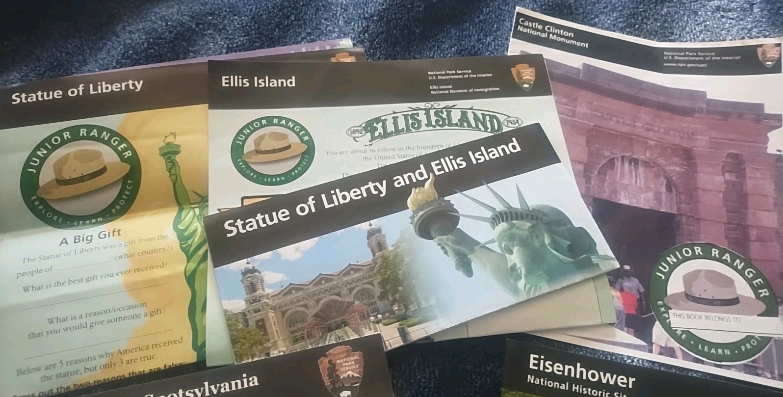 National Park Junior Ranger Books Statue Of Liberty Washington DC +Unigrids