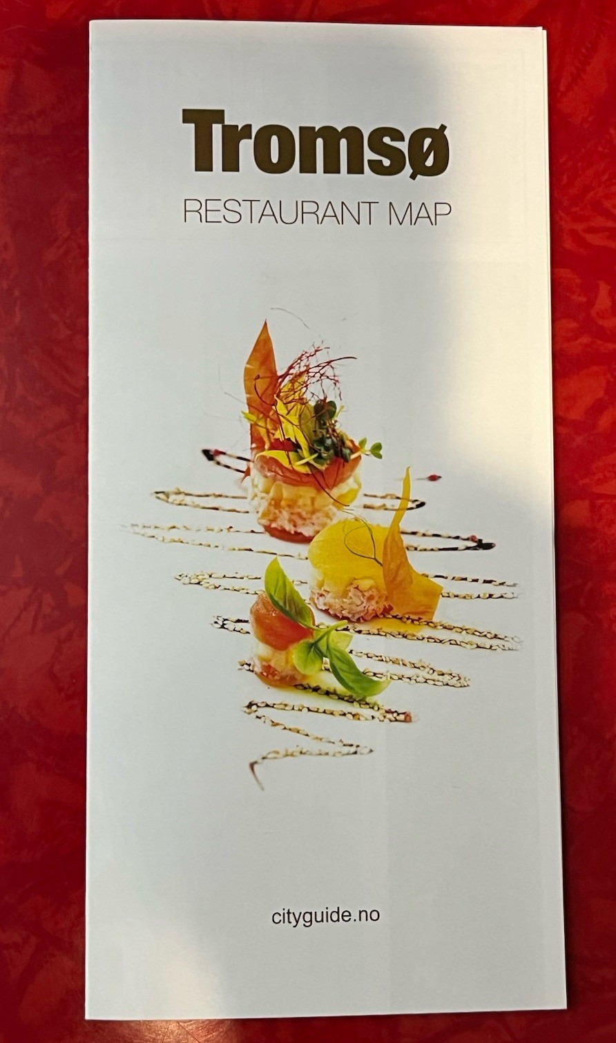 TROMSO NORWAY RESTAURANT MAP in English