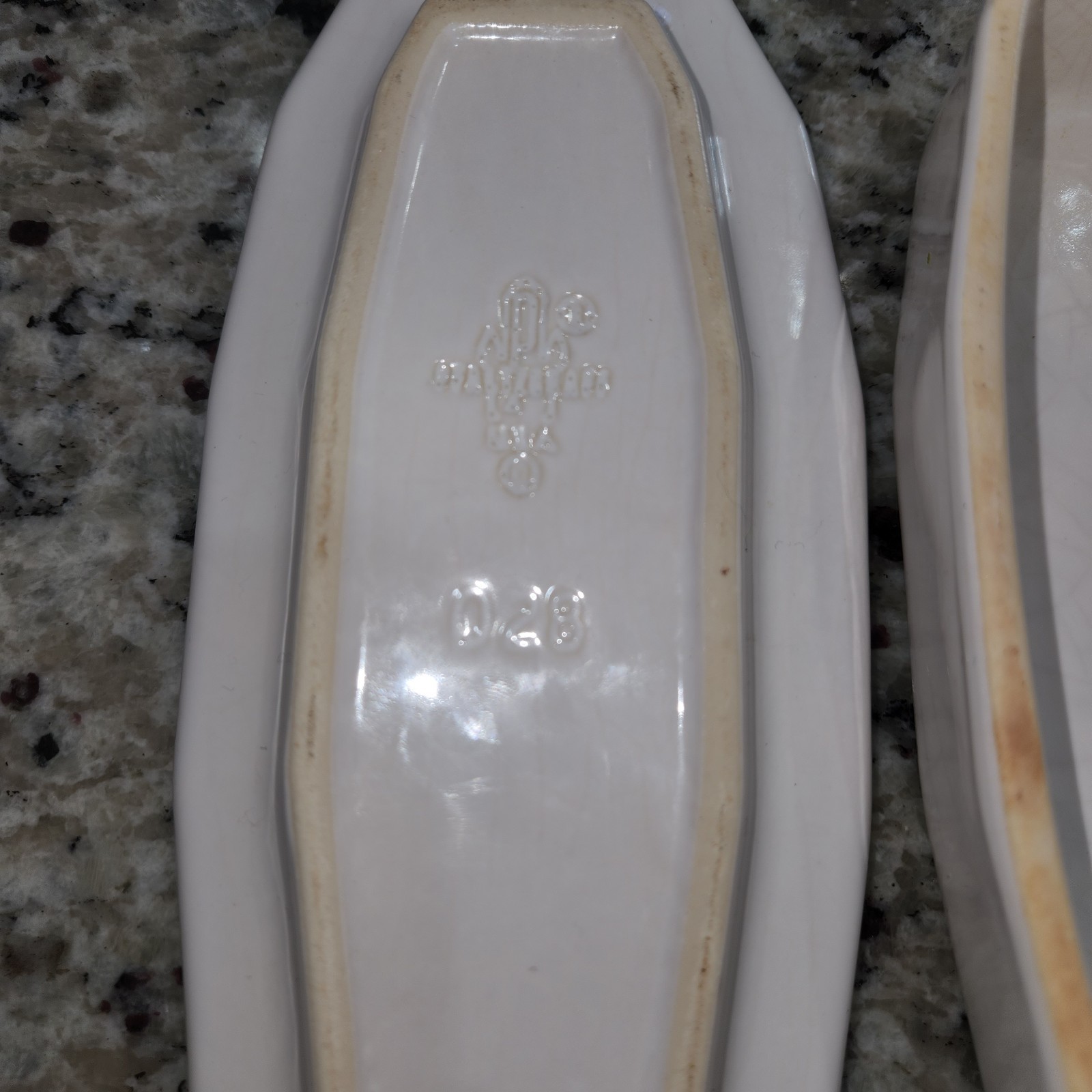 1900’s Antique Wawona Hotel Porcelain Butter Dish. RARE!