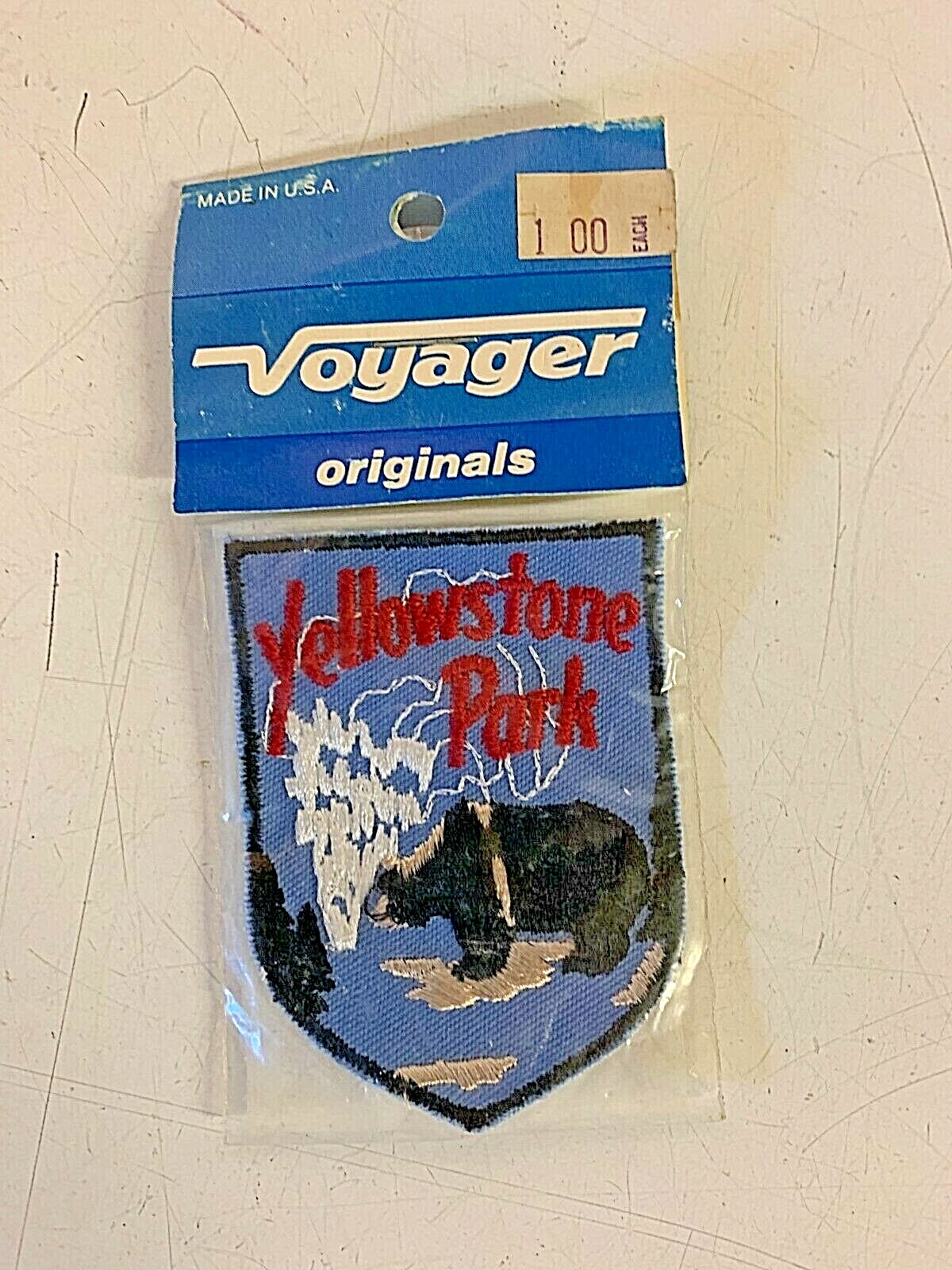 Vintage 1980’s Voyager Originals Emblem Souvenir Yellowstone Park Sew-On Patch
